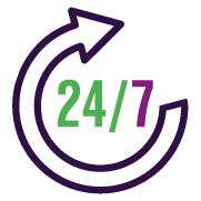 Pontos de acesso 24h em todo o mundo